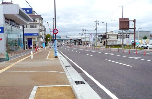 奈良県街路改良三条菅原線 道路拡幅工事